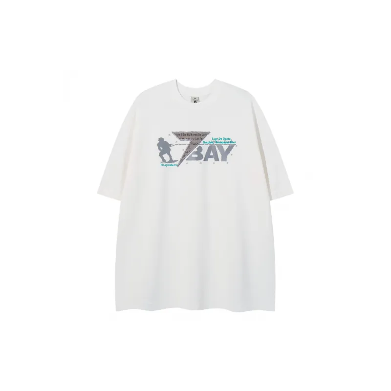 Casual Loose Combed Cotton T-Shirt-0