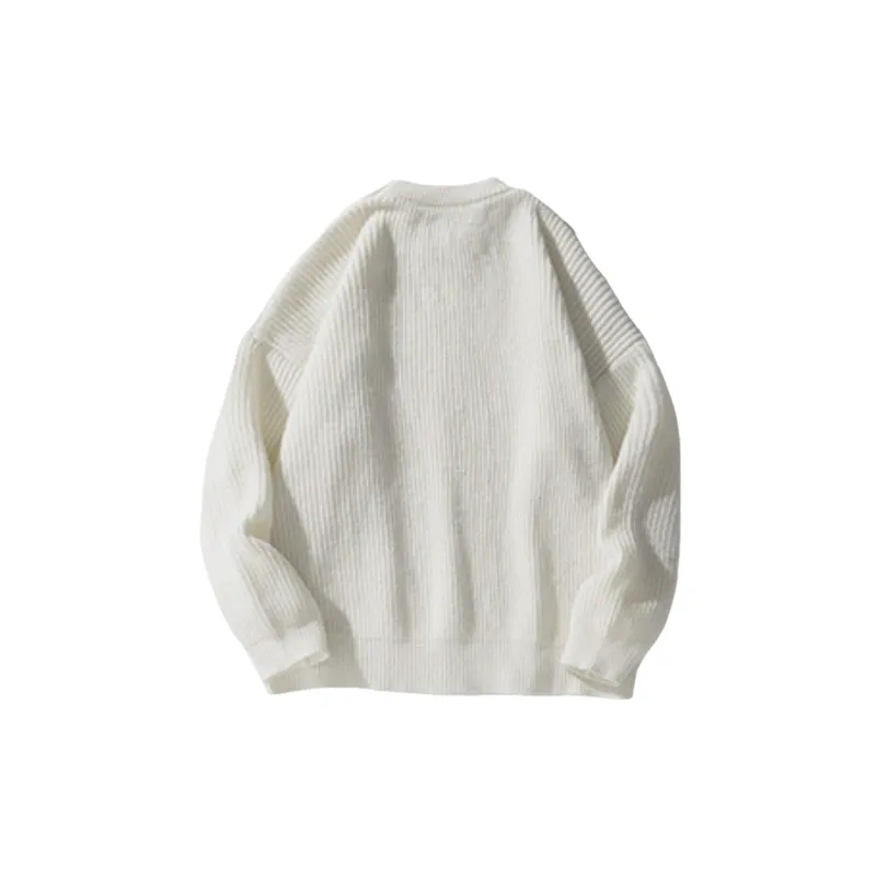 Fashionable Plain Sweater-17