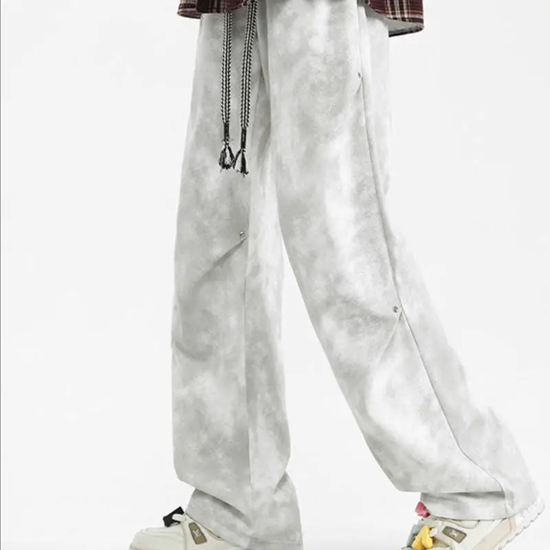 Sporty Loose Straight Leg Casual Pants-7
