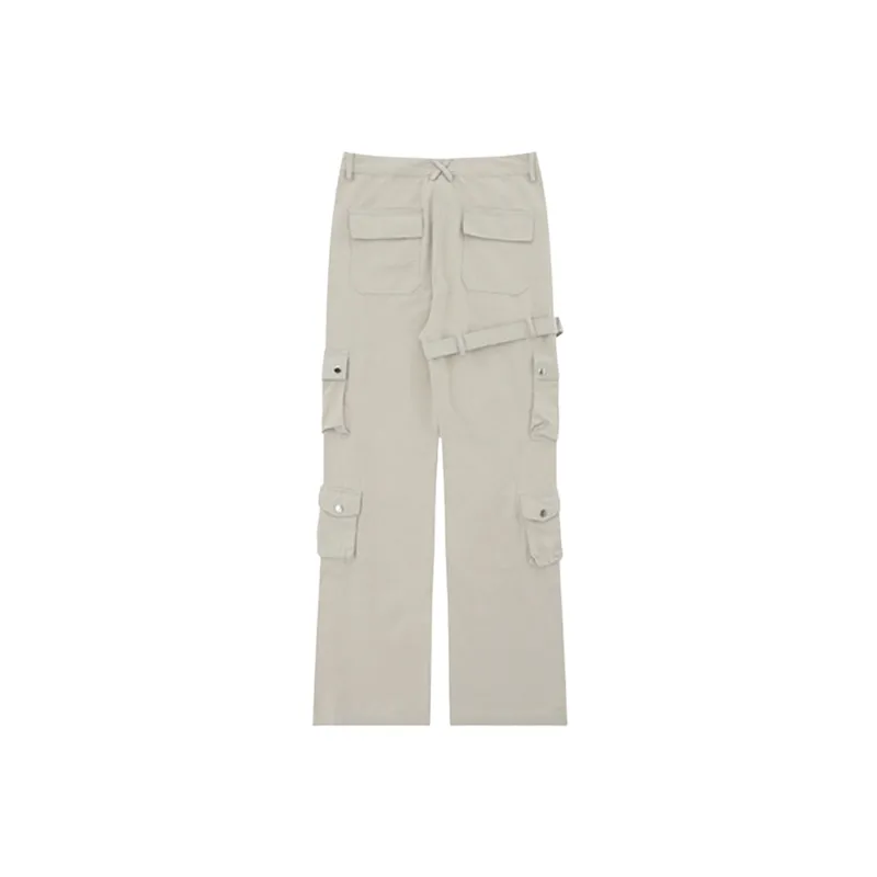 Retro Multi pocket Functional Cargo Pants-1