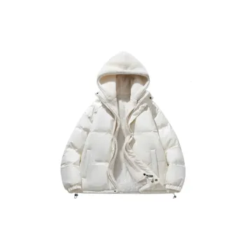 Student Fashionable Fleece lined Thickened Loose Warm Cotton padded Coat
