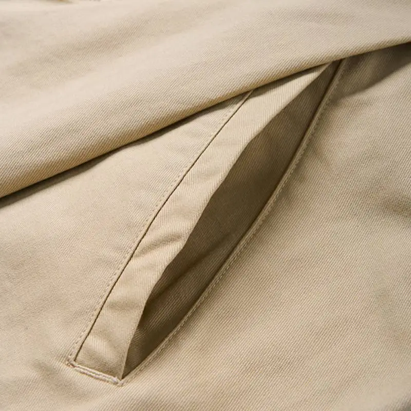 Basics Simple Cotton Cargo Pants-7