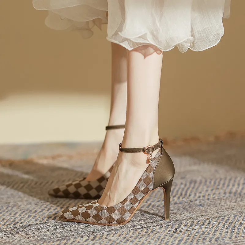 Glamorous Colorblock High Heels-1