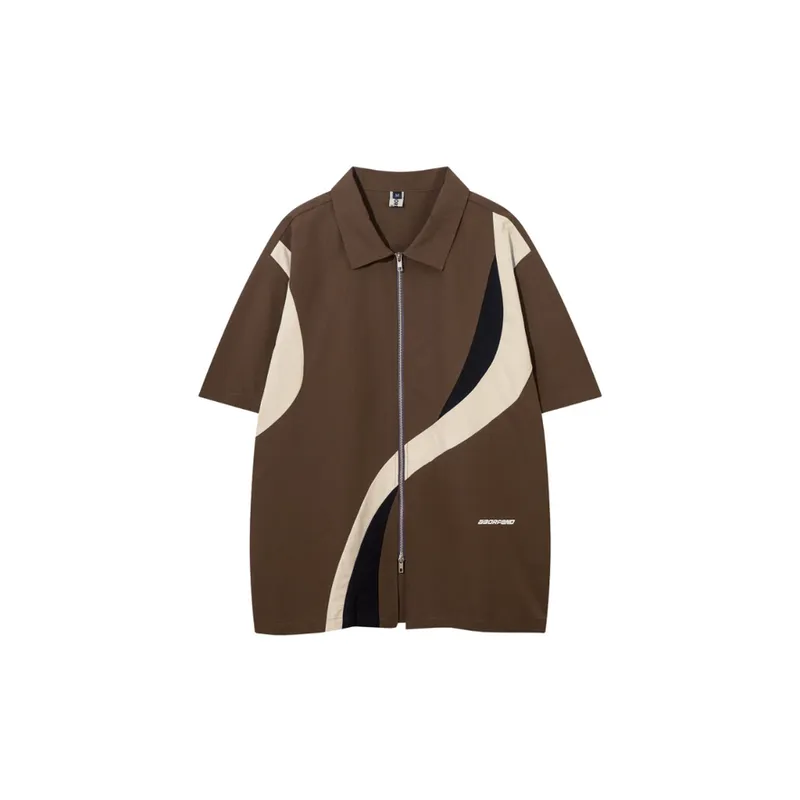 Stitching Cardigan Shirt-0
