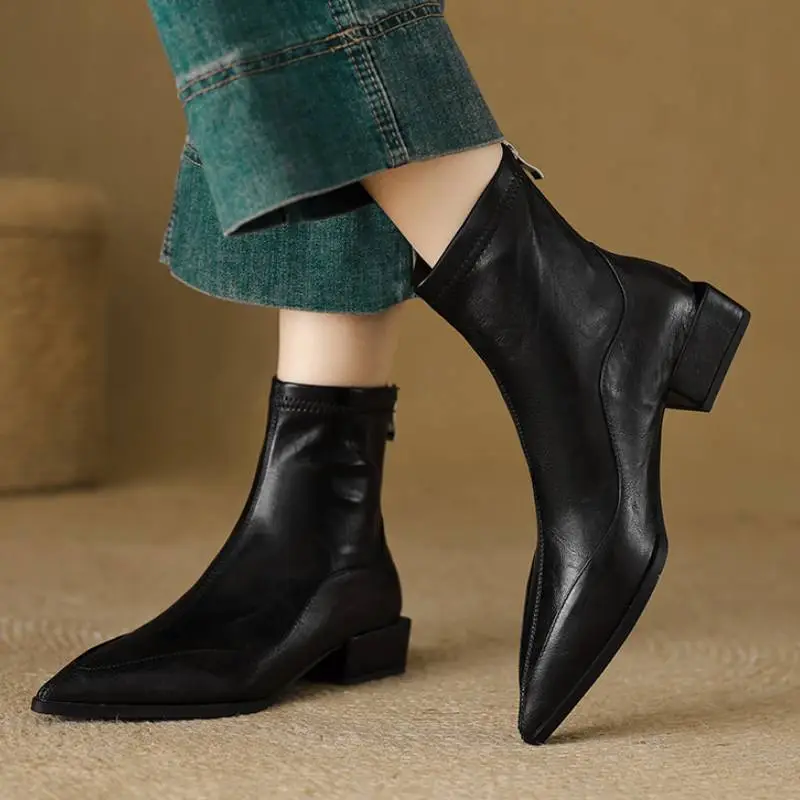 Basics Simple Ankle Boots-1