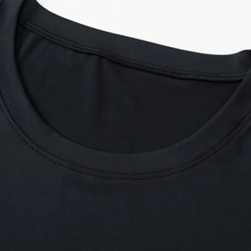 Sporty Breathable Blended Synthetic Fabrics T Shirt-7