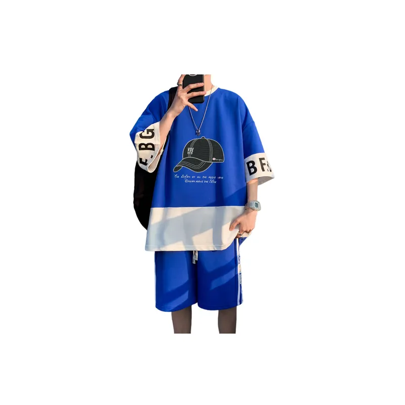 Trendy Short Sleeved Sports Suits-5