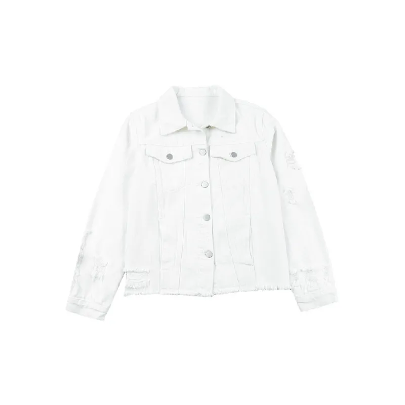 Fashionable Simple Denim Jacket-2
