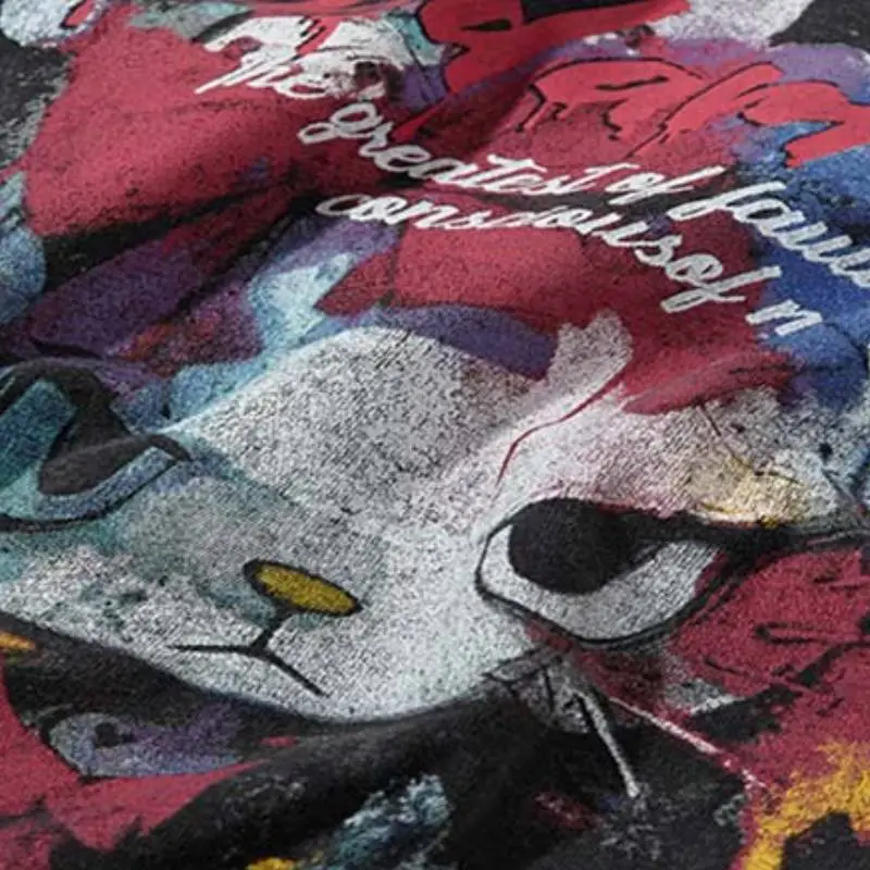 Retro Washed Cotton Blended Fabric T Shirt-7