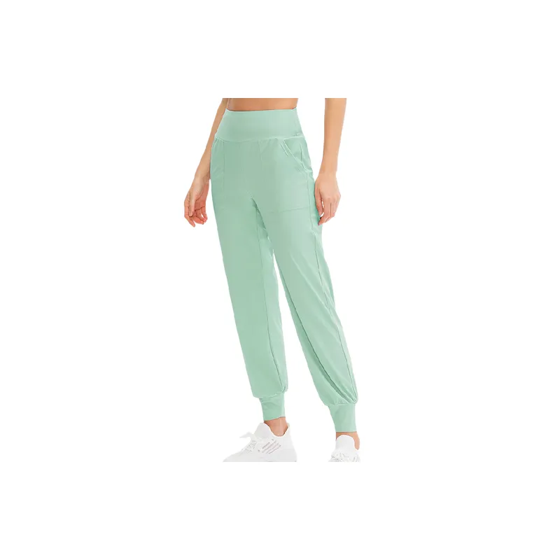 Sporty Loose Nylon Casual Pants Women-0