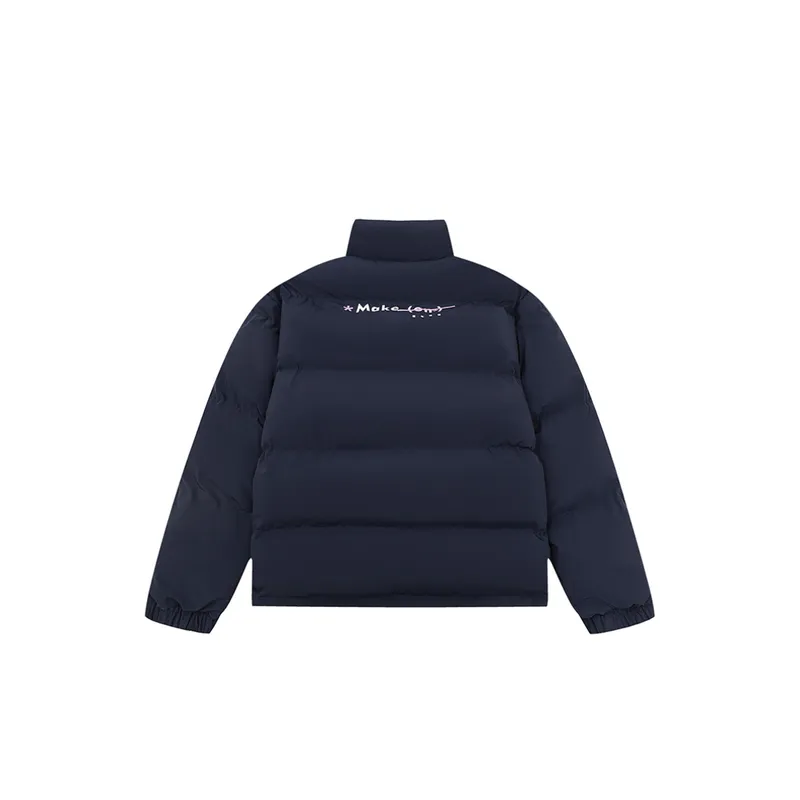 Letter Printing Collar Cotton padded Coat-5