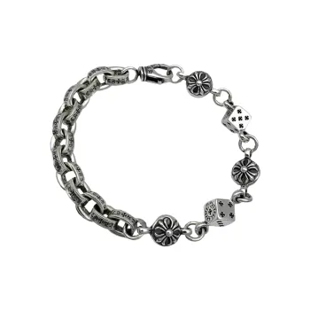 Pure Silver Retro Bracelet Cubac