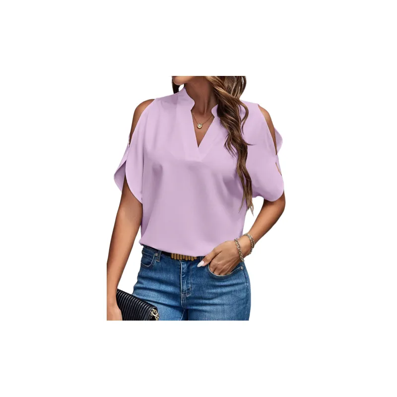 Fashionable Simple Chiffon Shirt-1