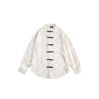 Color matching Embossed Jacquard Shirt
