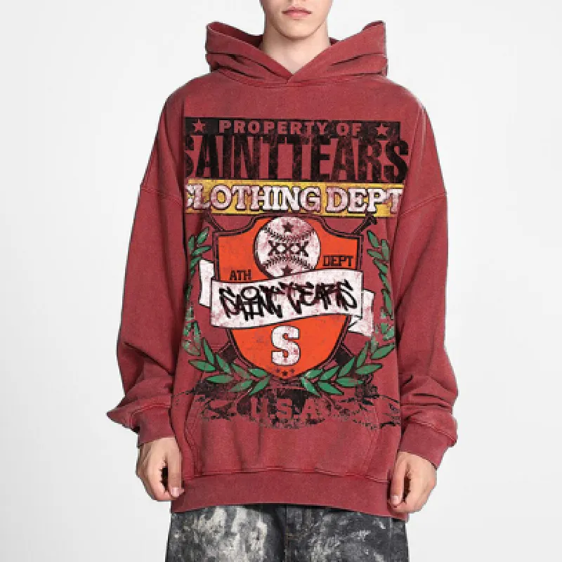Funky Washed Distress Sweatshirt-2