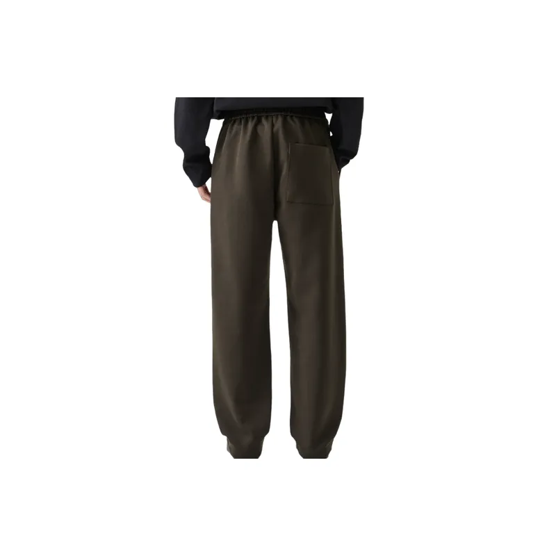 Fashionable Loose Straight Leg Blended Synthetic Fabrics Casual Pants-6
