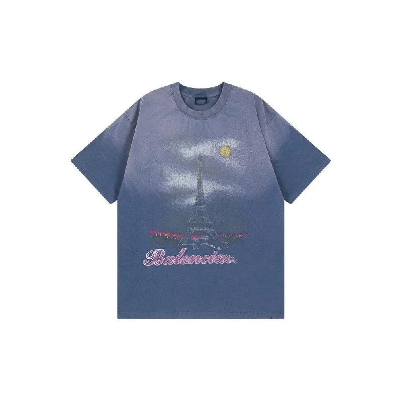 Fashionable Washed 100% Cotton T Shirt-2