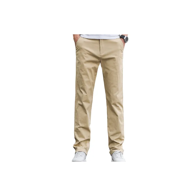 Loose Simple Cotton Casual Pants-12