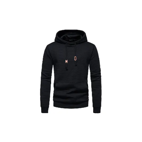 Casual Plaid Cotton Blended Fabric Hoodie