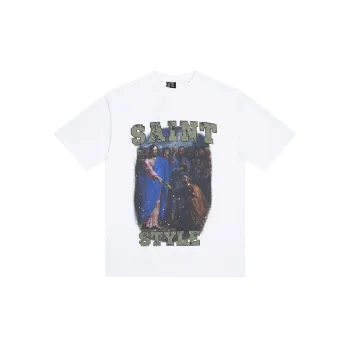 Street Loose Cotton Blended Fabric T Shirt Unisex