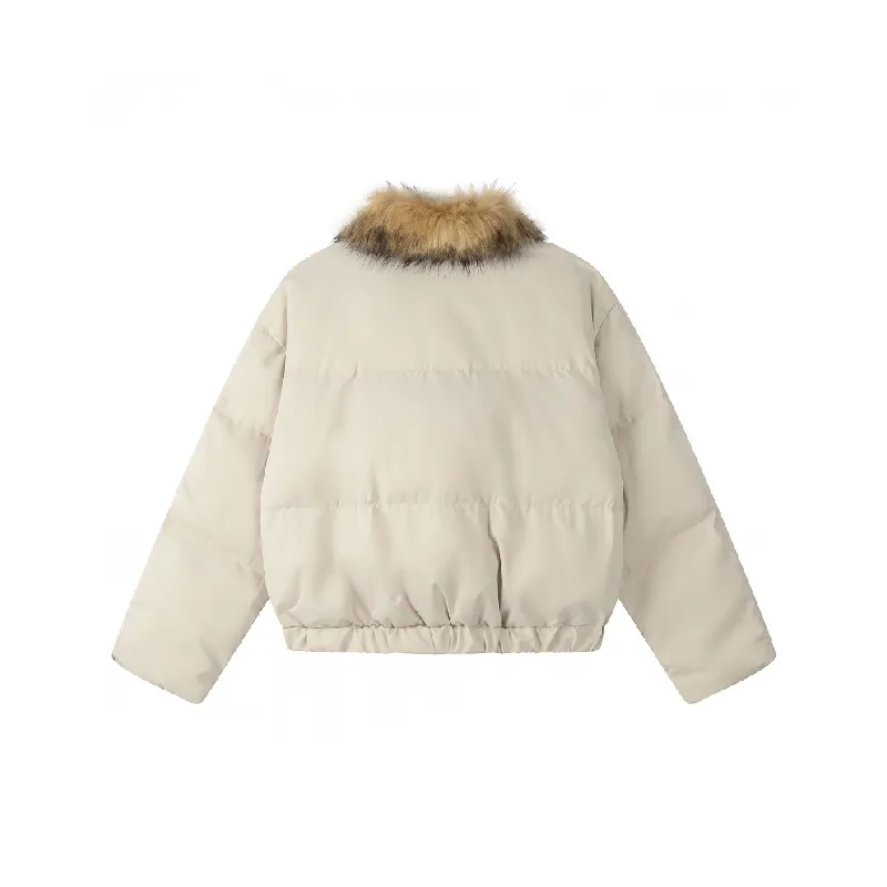 Simple Warm Quilted Jacket-3