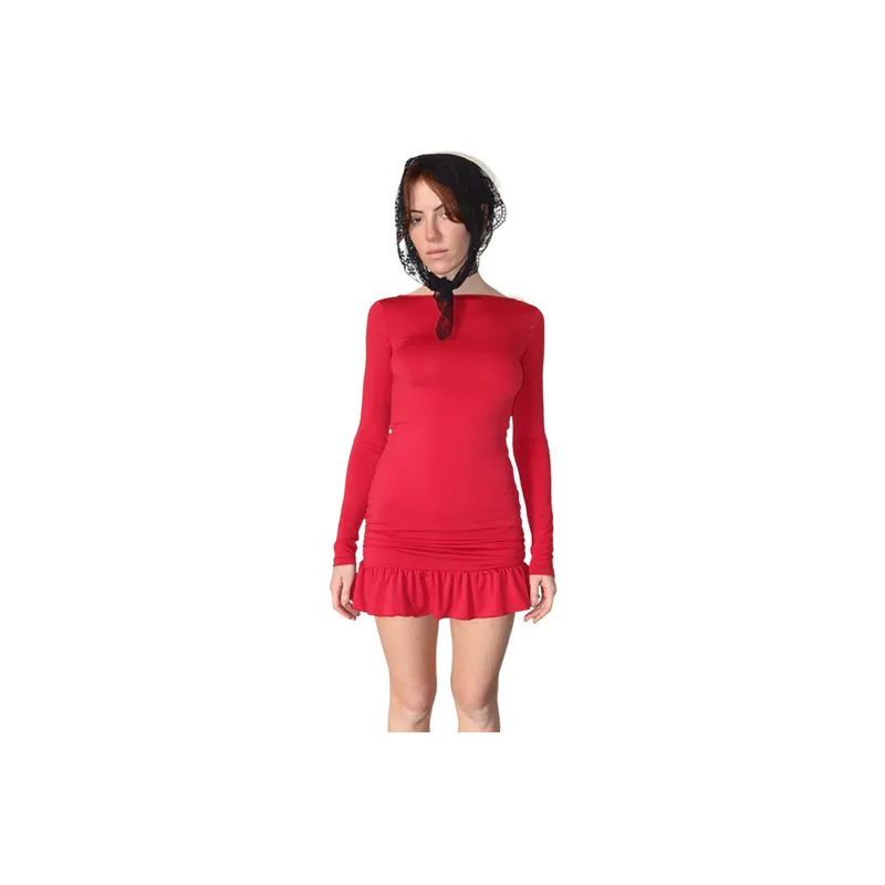 Fashionable Simple Milk Fiber Dress Women-0
