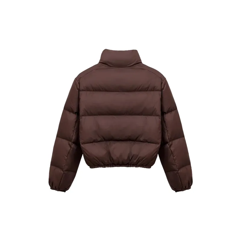 Plain Warming White Duck Down Jacket Women-1