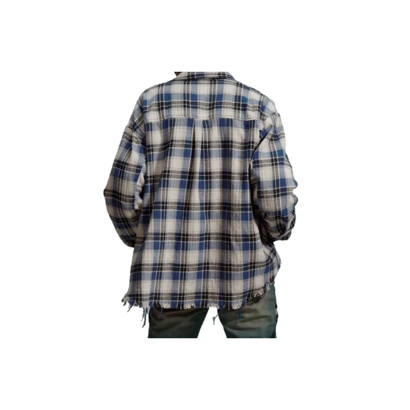 Street Loose Cotton Blended Fabric Shirt-3