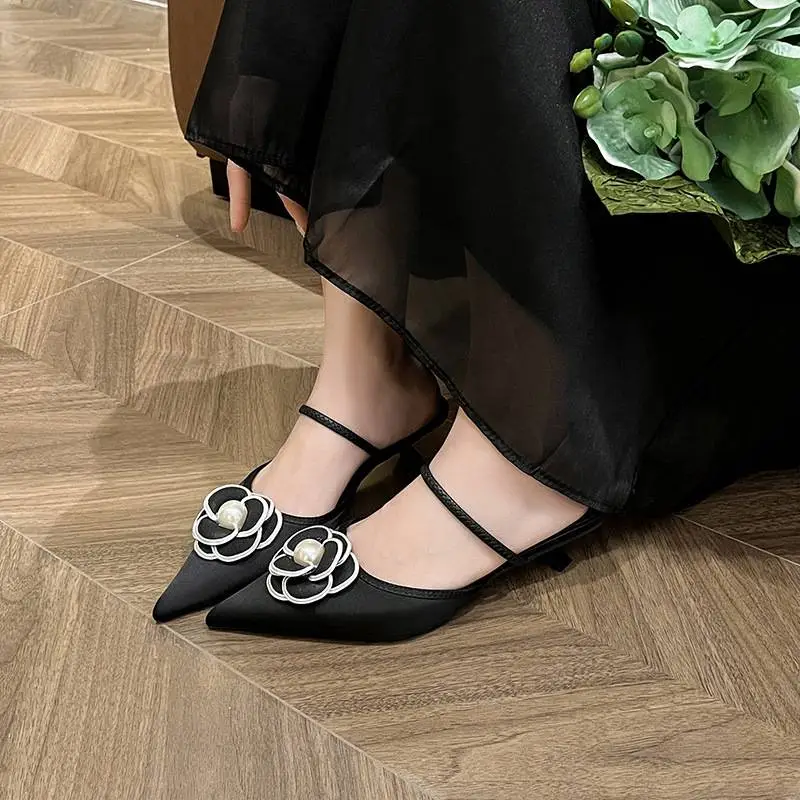Retro Pearls Mules-4