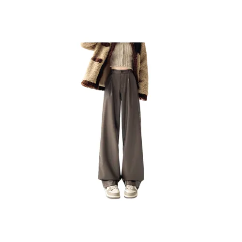 Street Loose Genuine Fur Casual Pants Women