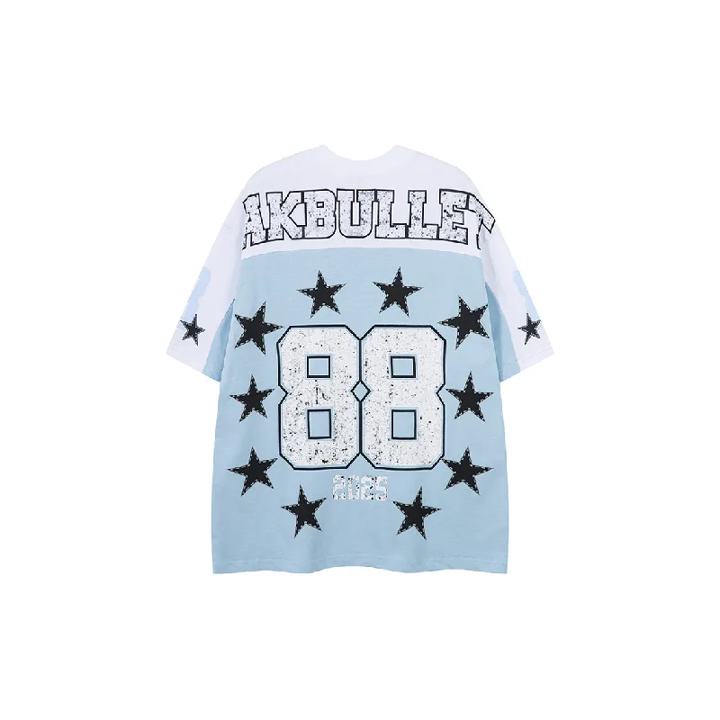 Retro Trendy Combed Cotton T-Shirt-5