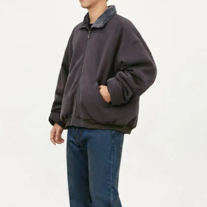 Casual Loose Cotton Blended Fabric Jacket-6