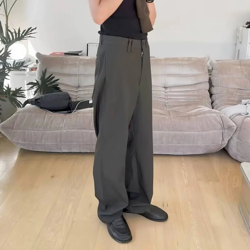 Casual Loose Suit Trousers-2