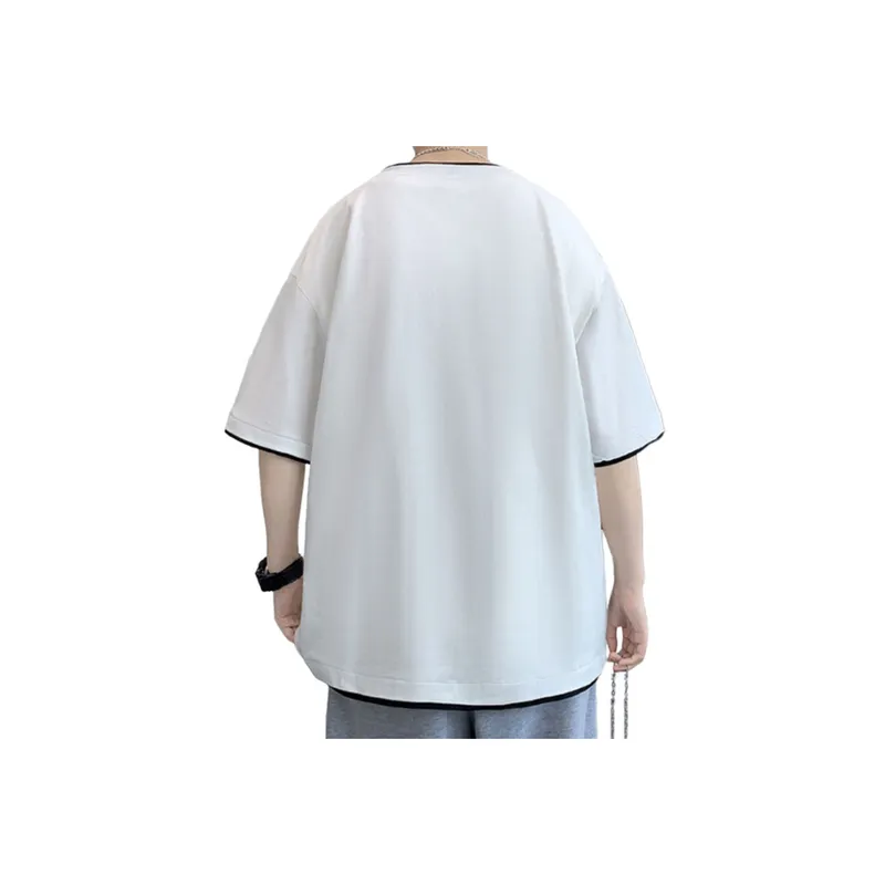 Fake Two Piece Versatile T Shirt-3