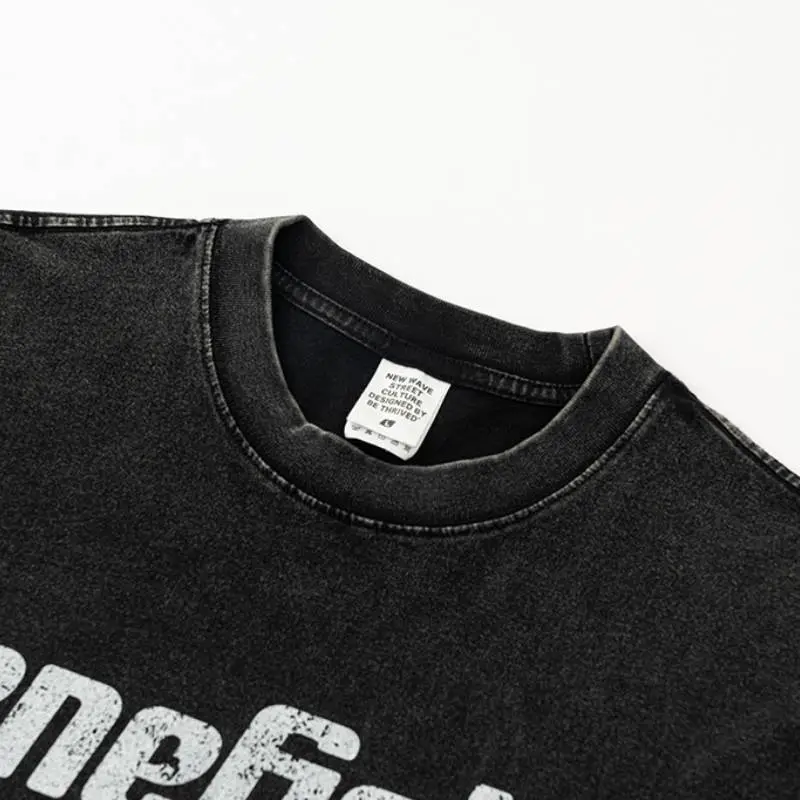 Street Washed 100% Cotton T Shirt-9