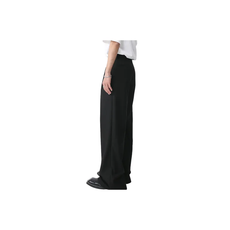 Casual Loose Polyester Suit Trousers-2