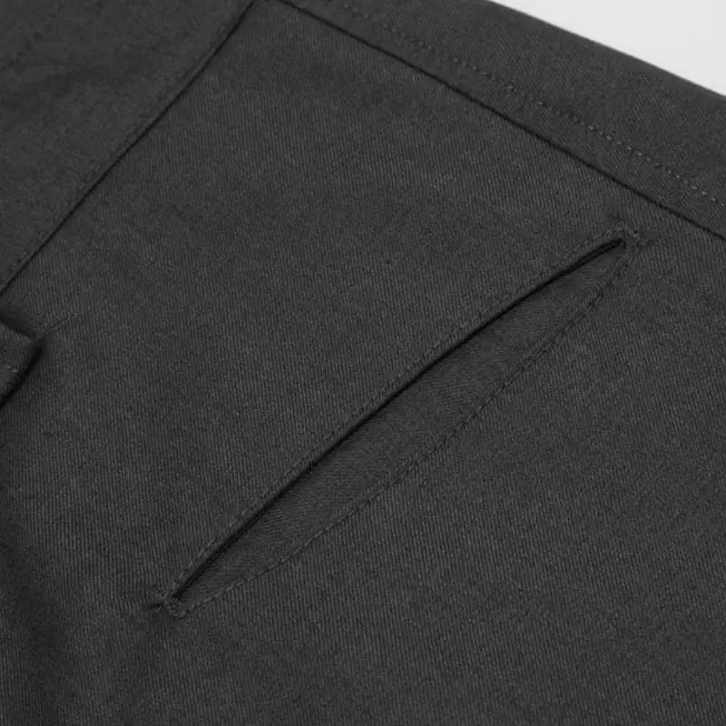 Casual Plain Polyester Suit Trousers-2