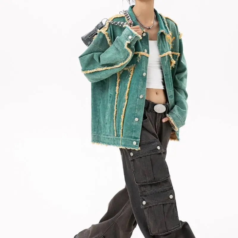 Loose Retro Denim Jacket-3