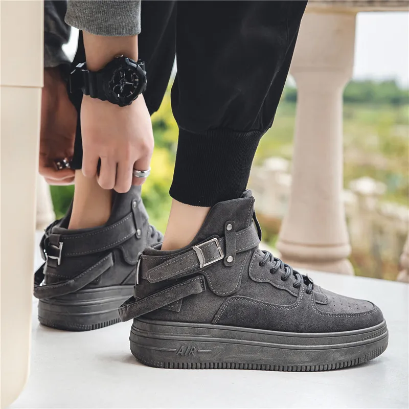 Retro Plain Skateboarding Shoes-1