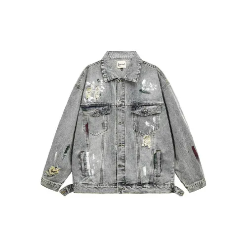 Retro Distress Denim Jacket