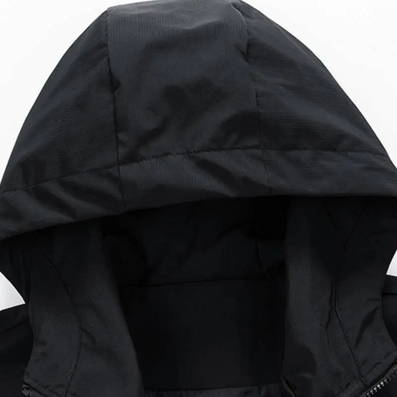 Retro Loose Blended Synthetic Fabrics Outdoor Jacket-2