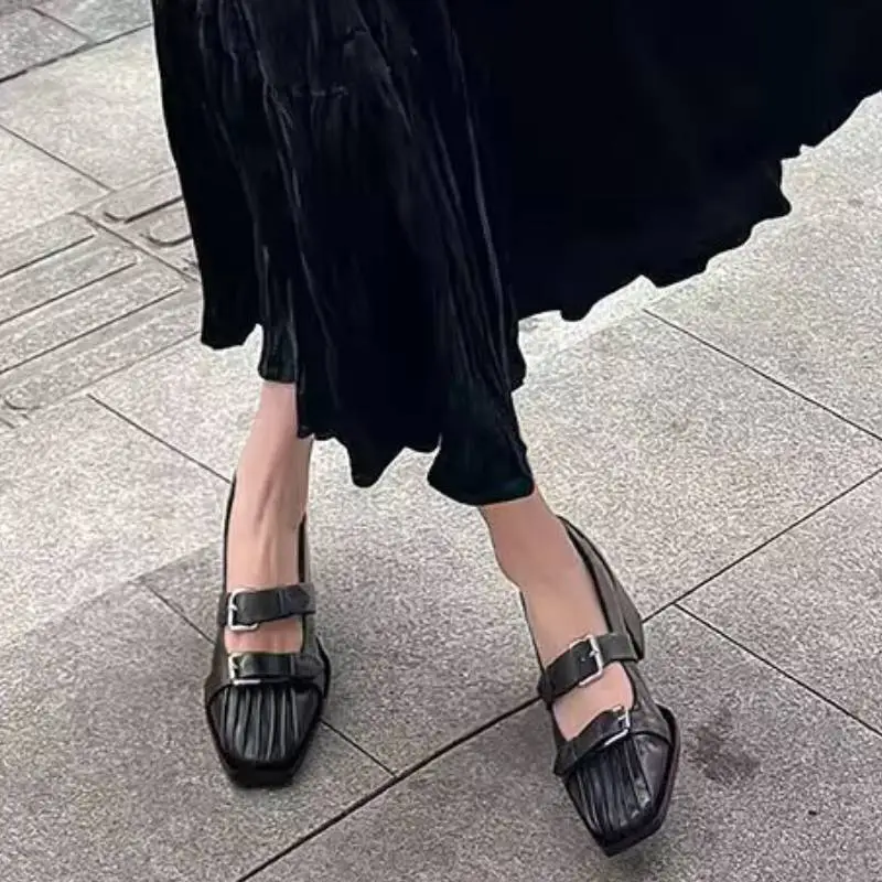 Casual Plain Mary Jane Shoes-1