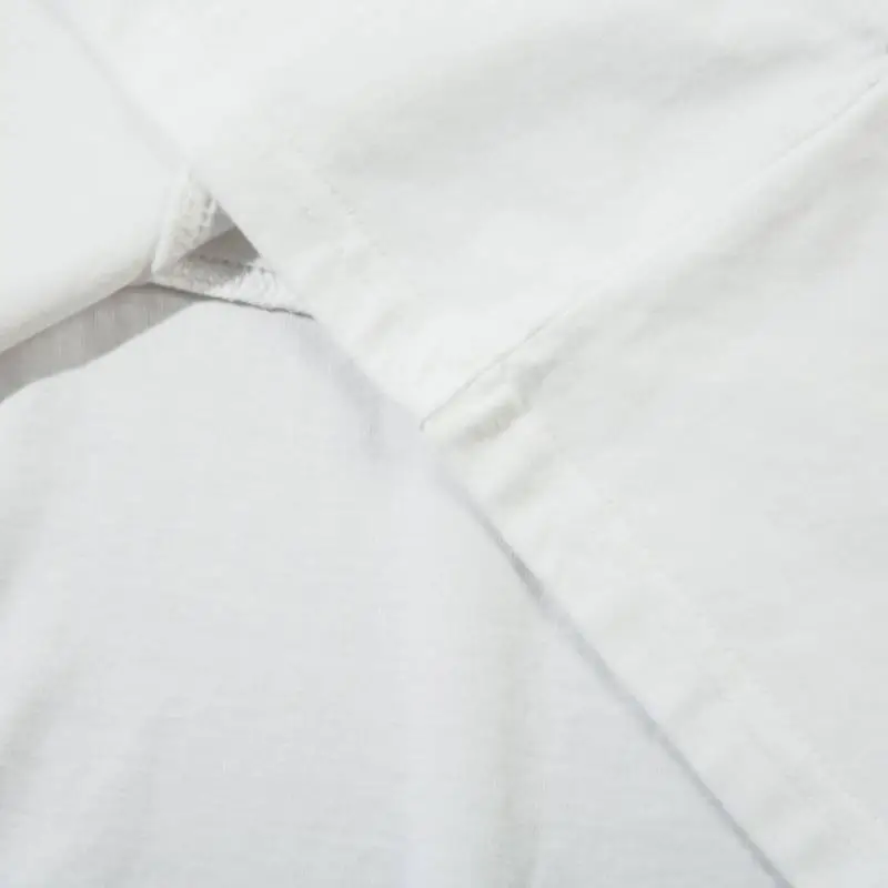 Retro Letter Cotton Blended Fabric T Shirt Unisex-2
