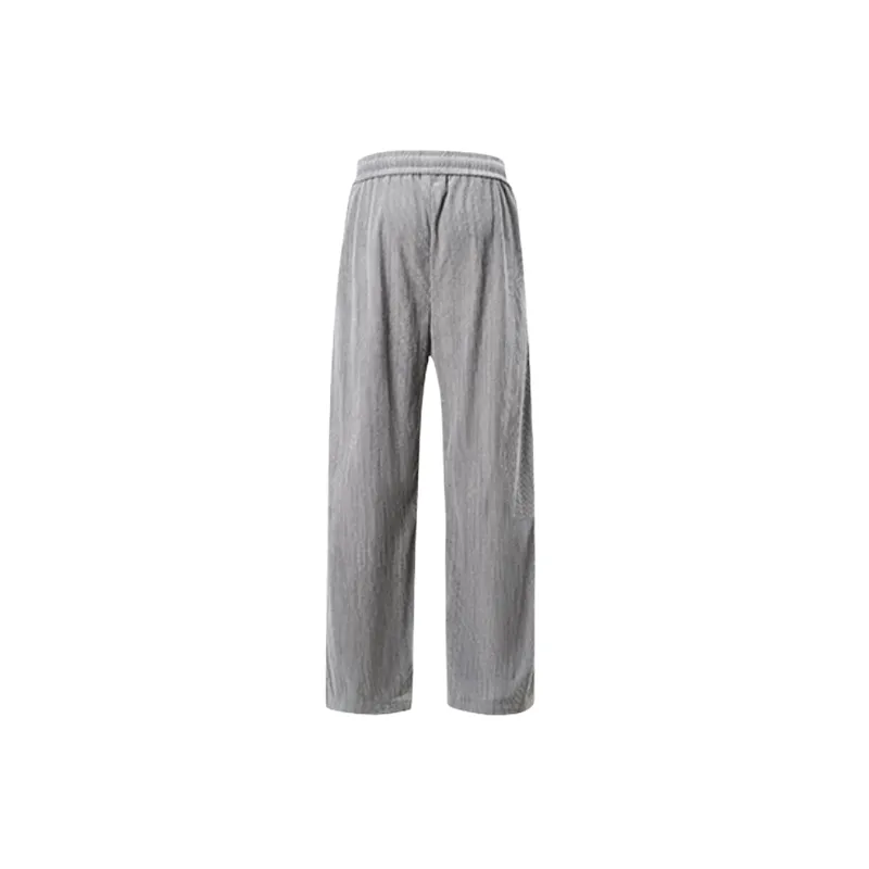 Retro Straight Leg Corduroy Casual Pants-1