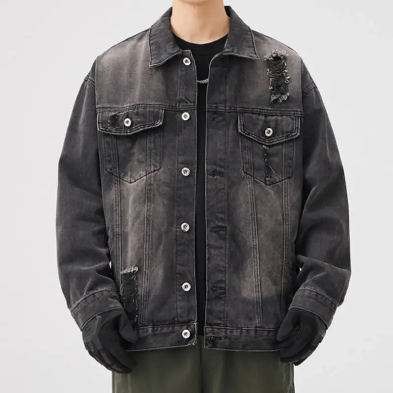 Casual Street Denim Jacket-3