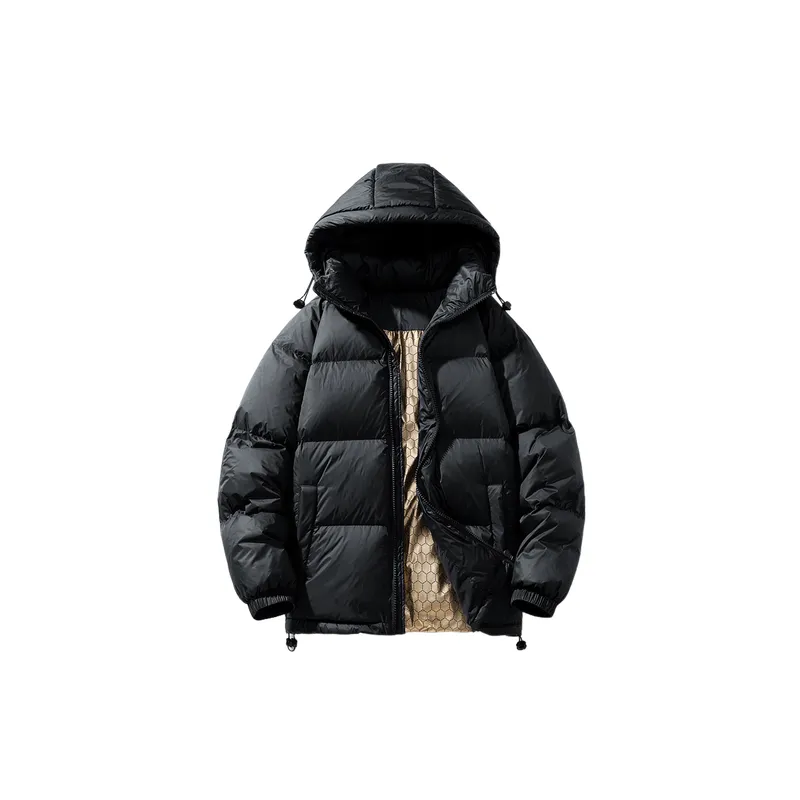 Basics Loose White Duck Down Jacket-0