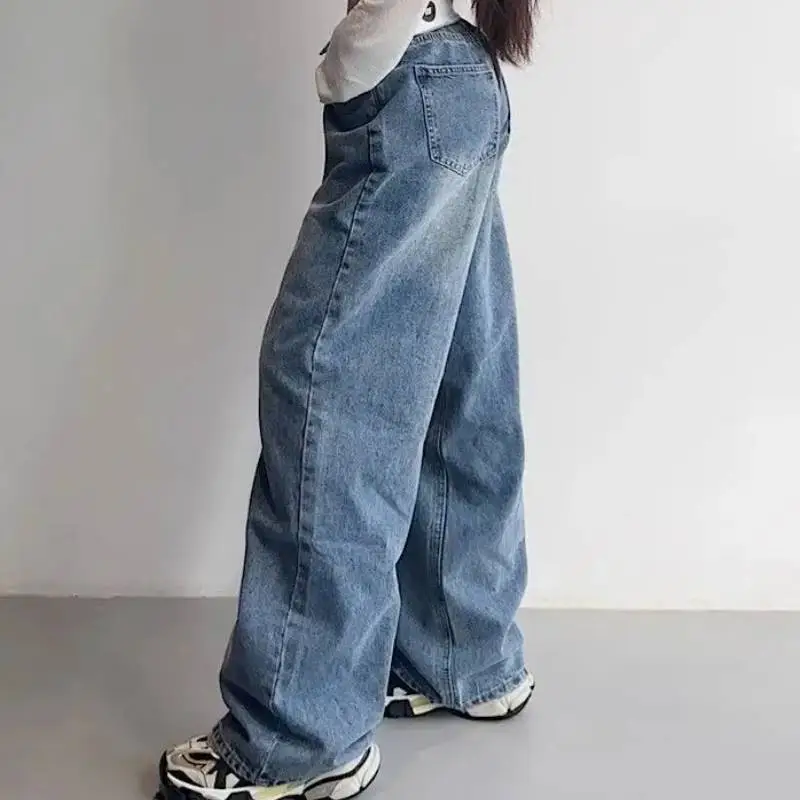 Retro Loose Jeans Women-1