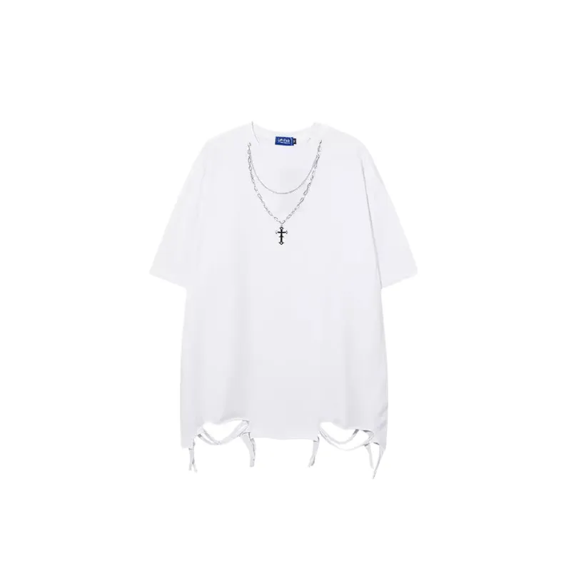 Casual Loose 100% Cotton T Shirt-4
