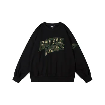 New Retro Pullover Round Neck Embroidered Shirt
