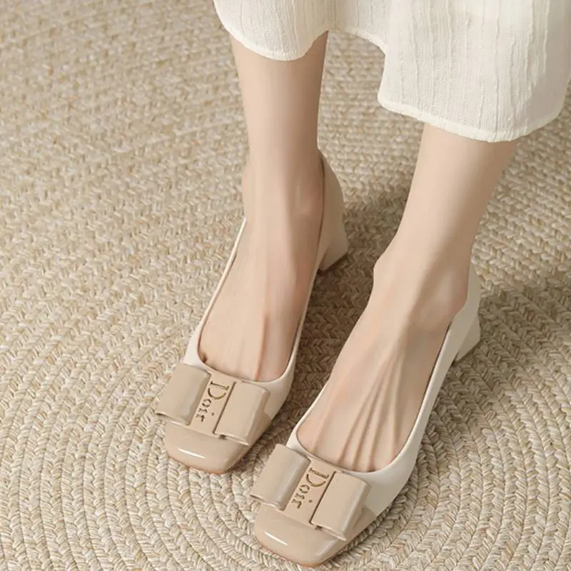 Elegant Contrast Color High Heels-2